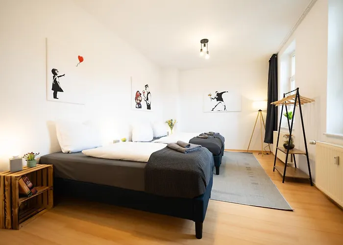 In Der Kutschgasse - Altstadt - Parkplatz Nach Verfuegbarkeit - Kueche - Wifi - Powered By Ko-living Lägenhet Halle (Saale)